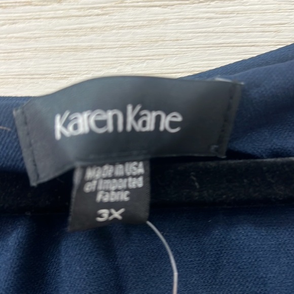 NWT Karen Kane multicolor floral long sleeve A line dress size 3X - Picture 3 of 10